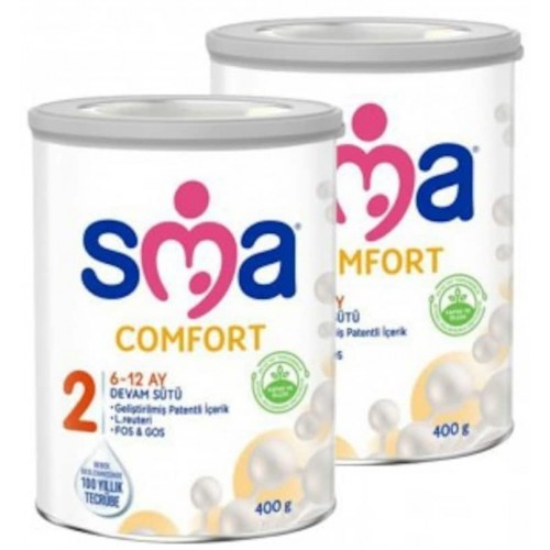 SMA 2 Bebek Devam Sütü Comfort 400 gr x 2 Adet